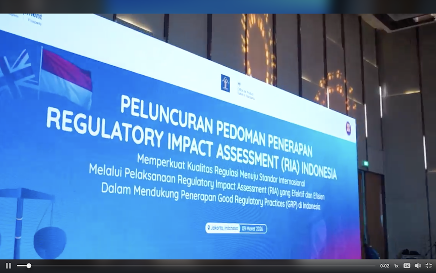 A Landmark Milestone for Regulatory Excellence in Indonesia